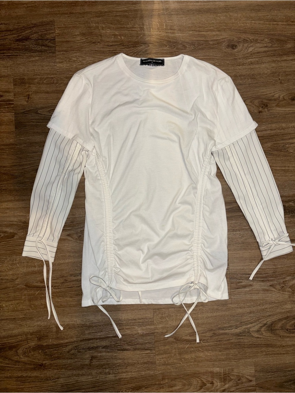Maniere De Voir White Mini Dress